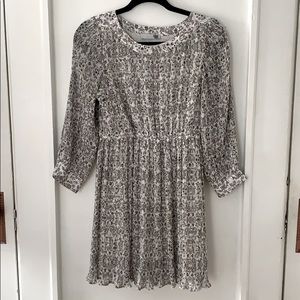 Anine Bing pleated floral dress